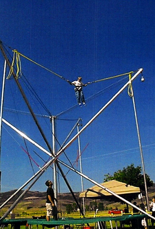 4-Way Bungee Trampoline on location