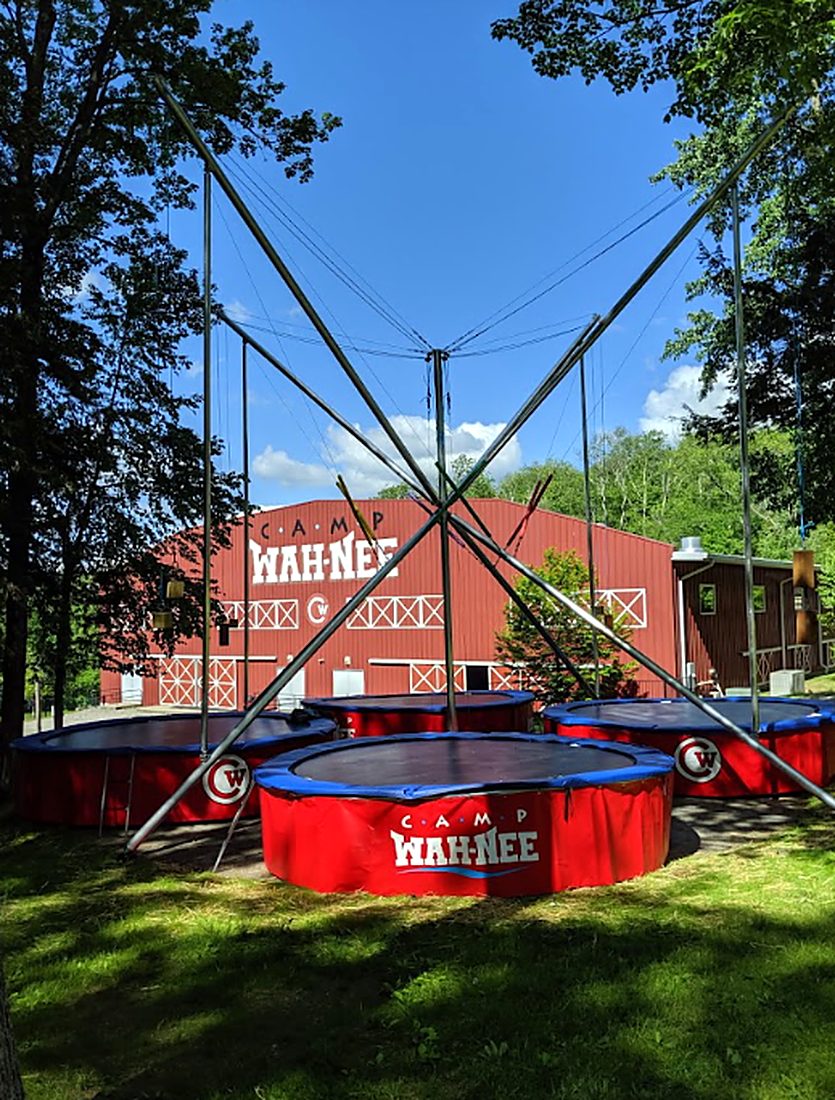 4-Way Bungee Trampoline on location