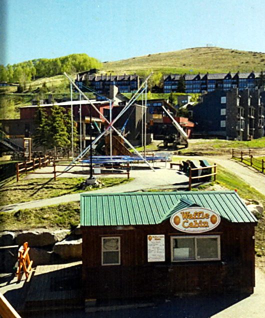 4-Way Bungee Trampoline on location