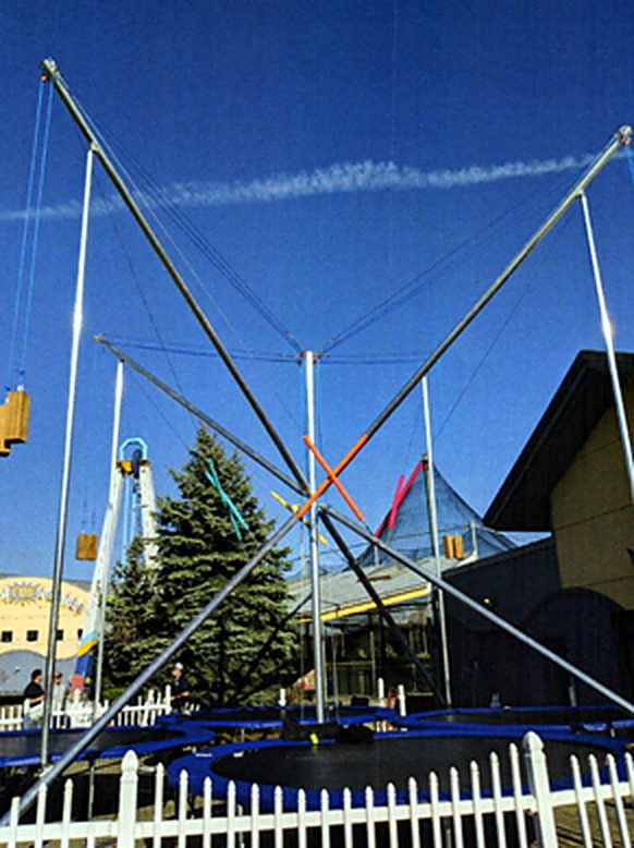 4-Way Bungee Trampoline on location