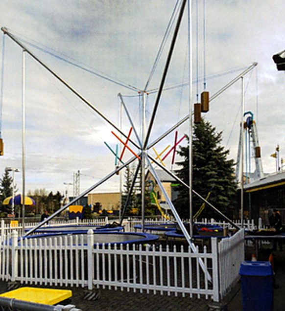 4-Way Bungee Trampoline on location