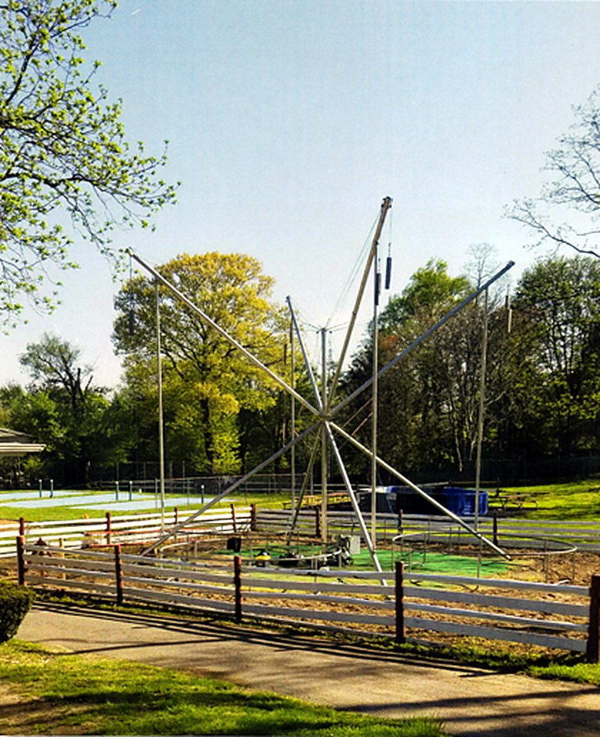 4-Way Bungee Trampoline on location